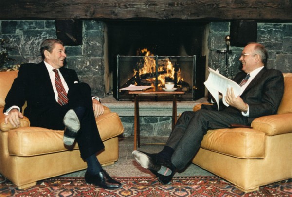 Ronald Reagan i Michaił Gorbaczow