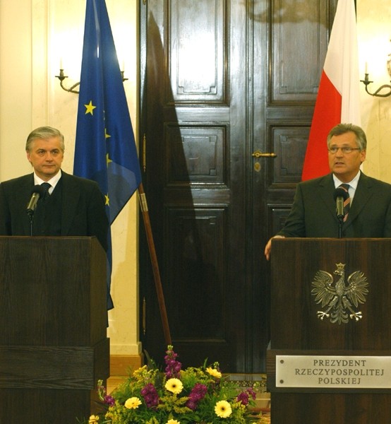 Marszałek Cimoszewicz i prezydent Kwaśniewski