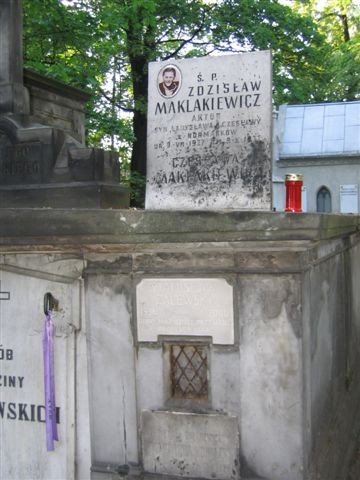 Nagrobek Zdzisława Maklakiewicza na Cmentarzu Powązkowskim, Warszawa, 8 lipca 2006