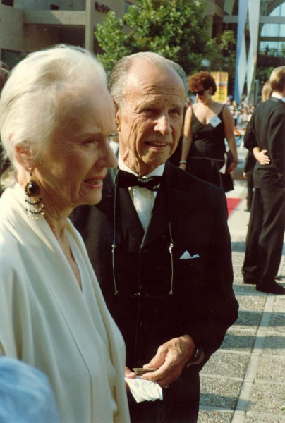 Jessica Tandy na rozdaniu nagród Emmy w 1988 roku