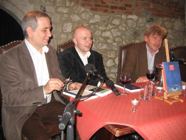 Bogdan Tosza, Tomasz Cyz i Tomasz Fiałkowski ("Tygodnik Powszechny"), Kraków, 26 października 2007 r.