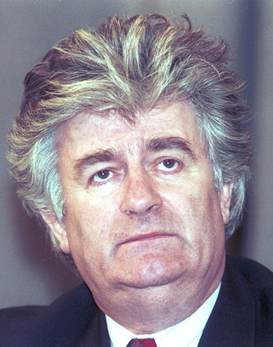 Radovan Karadžić podczas wizyty w Moskwie w 1994 roku.