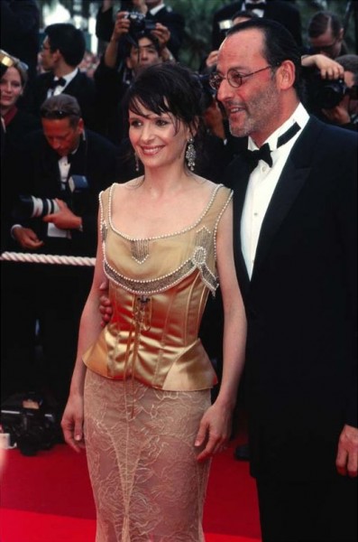 Juliette Binoche i Jean Reno na Festiwalu Filmowym w Cannes 2002 rok