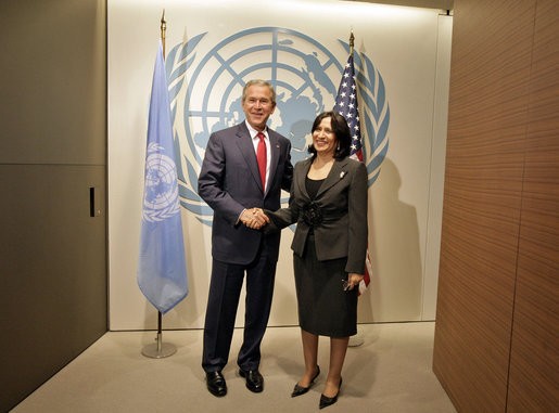 George W. Bush i Haya Rashed Al-Khalifa