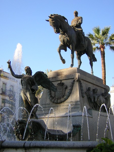 Pomnik Miguela Primo de Rivery w Jerez de la Frontera w Hiszpanii