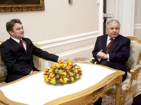 Željko Komšić i Lech Kaczyński (17 grudnia 2007)