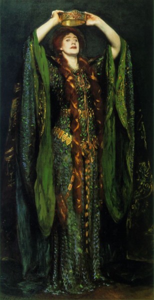 Ellen Terry jako Lady Makbet (1889).