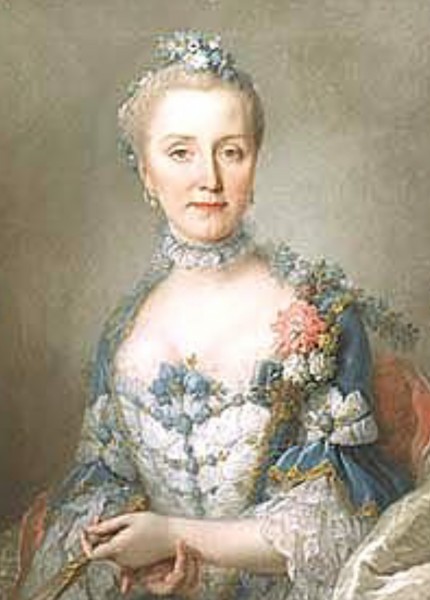 Caroline von Schimmelmann, z domu Tugendreich około roku 1762